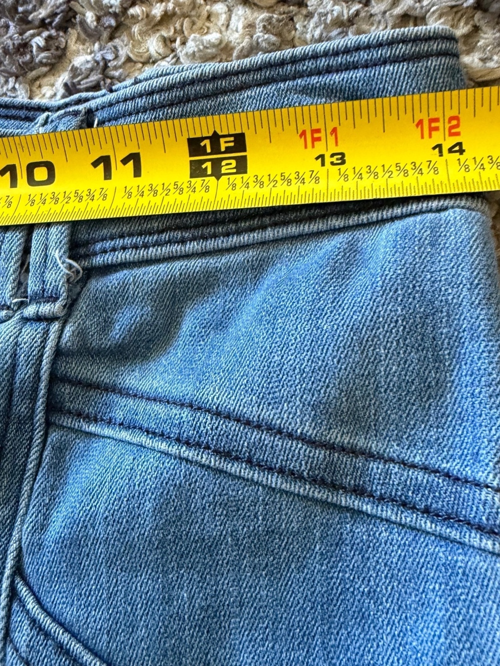 Express Women’s 2R Super High Rise Bell Flare Jeans Medium Wash Stretch - Picture 6 of 7
